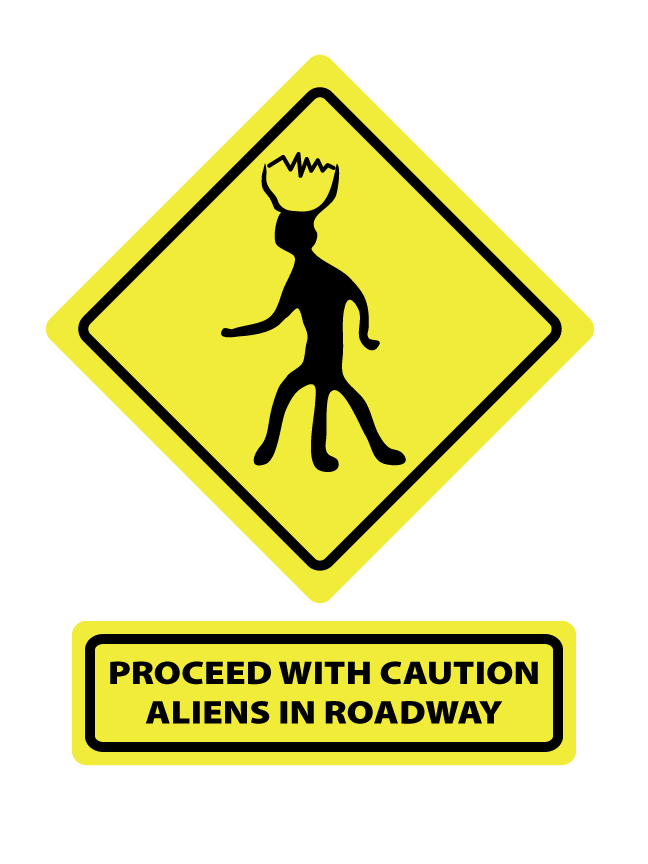 Aliens in Roadway