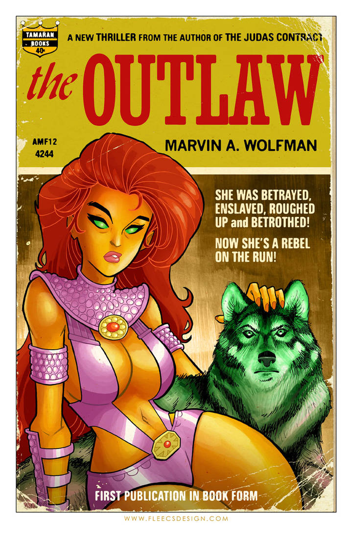 Starfire Pulp Novel Cover by TonyFleecs