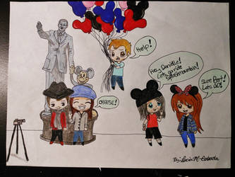 Danielle and The Used at Disneyland