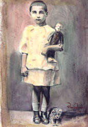 girl with doll