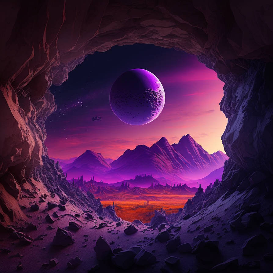 Alien Planet Map Deviantart alien planet with purple atmosphere by nervow on DeviantArt