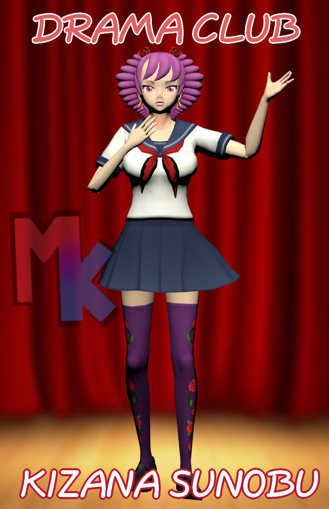 Kizana Kizana Sunobu Render // Yandere Simulator by SkyeLimited on DeviantArt