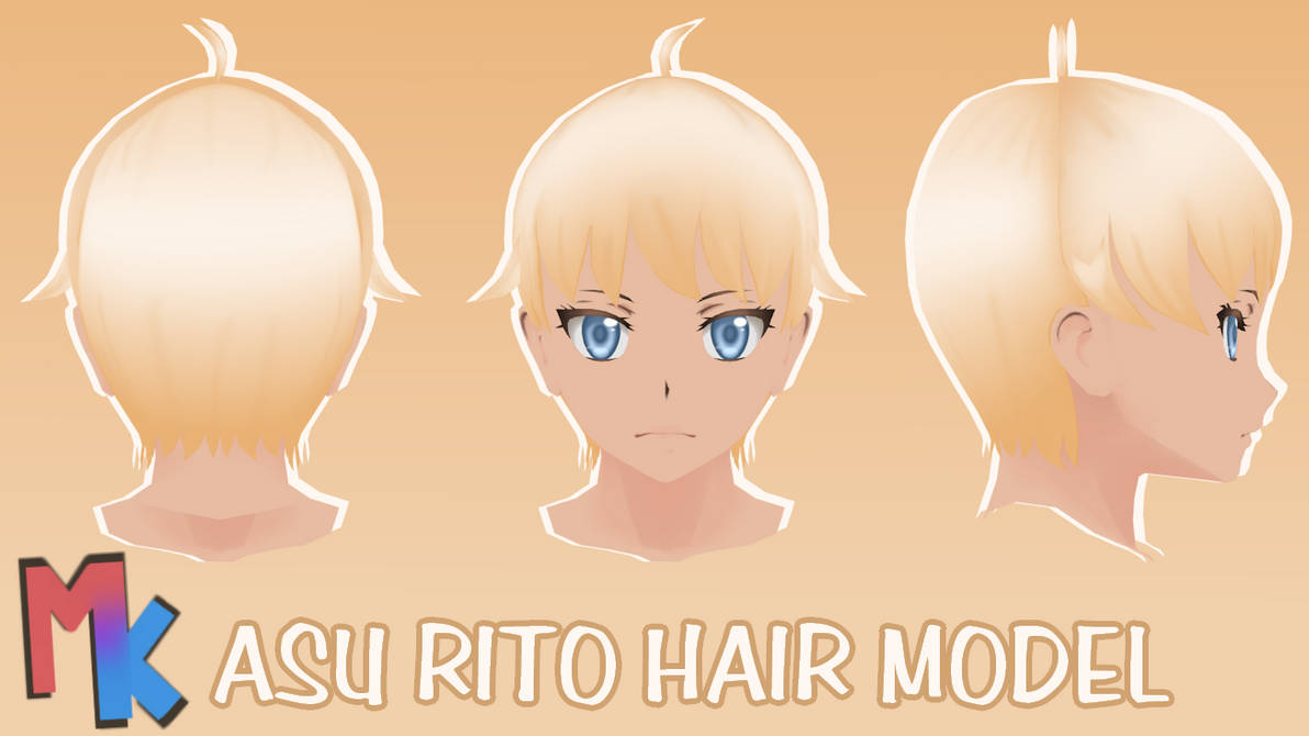 Asu Rito Hair Model // Yandere Simulator by SkyeLimited on DeviantArt