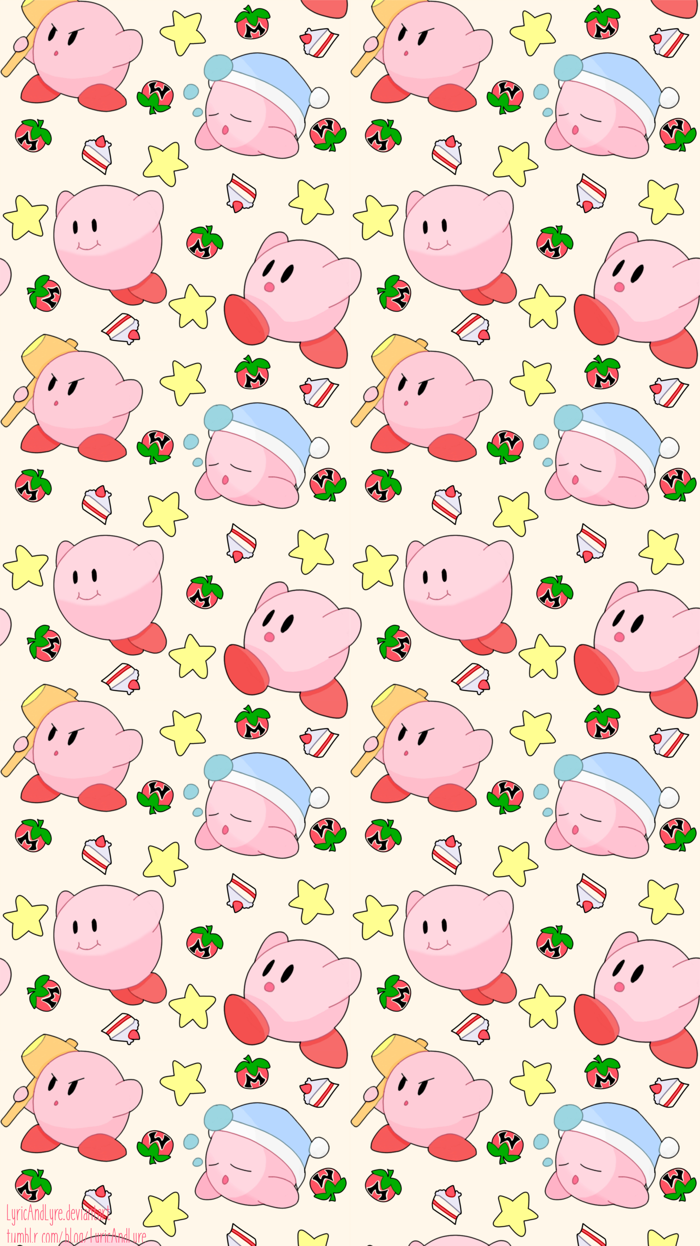 Kirby Phone Background by LyricAndLyre on DeviantArt