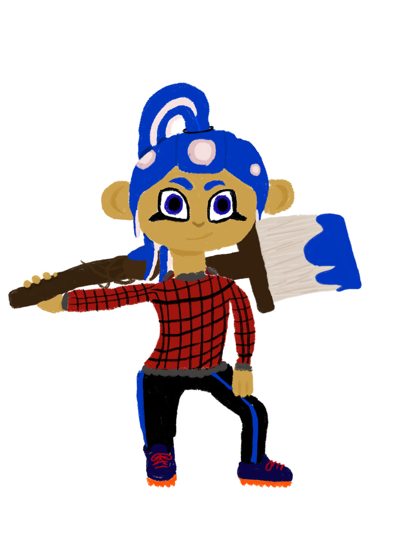 Octoling Girl Octobrush by Zozillla on DeviantArt