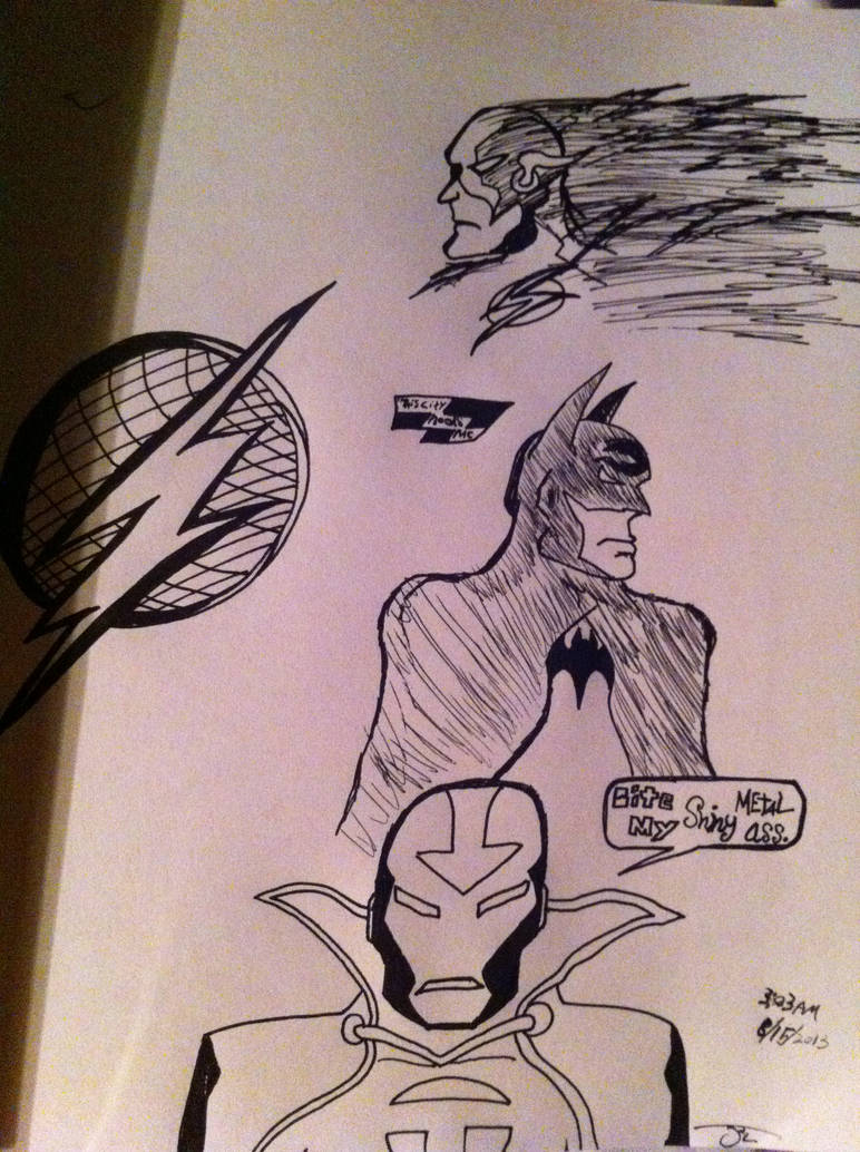 DC doodles by ComicBookGoth on DeviantArt