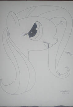 Fluttershy Sketch/ Pen