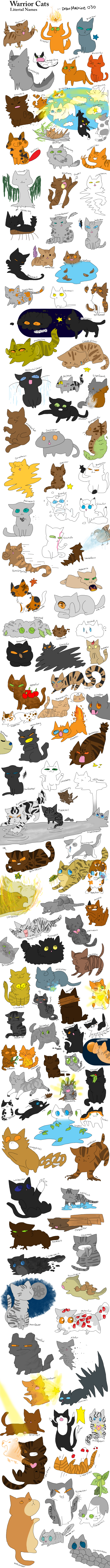 Warrior Cats (literal names)