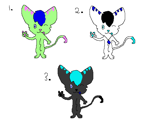 3 Point Lombax Adoptables ONE LEFT