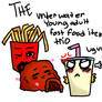 The Underwater Young Adult Fast Food Item Trio