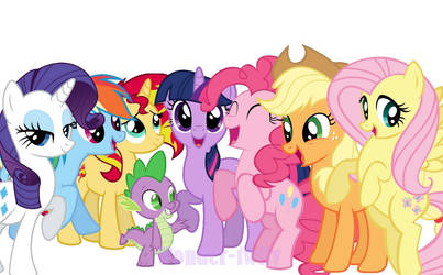 Mlp mane 7 group picture