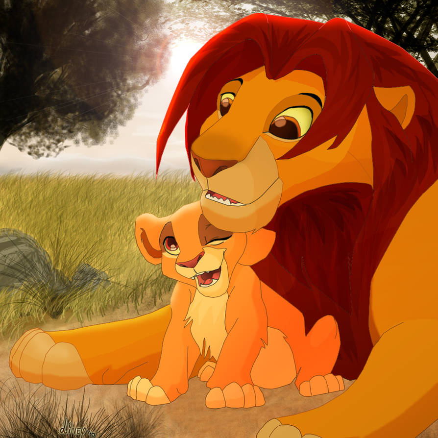 Kiara and Simba by liney on DeviantArt