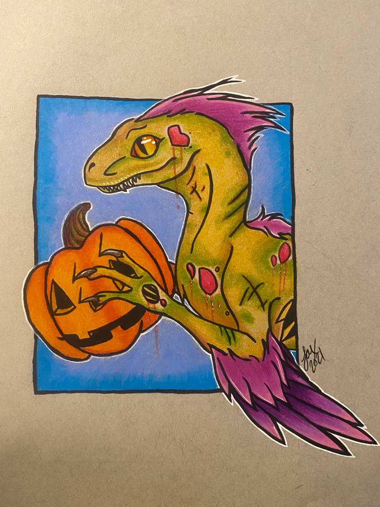 Zombie Raptor Deviantart Utahraptor Zombie by sparrowdragon on DeviantArt