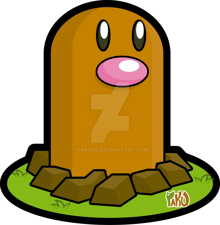 Diglett Pokemon Rumble Pokemon diglett by Paku05 on DeviantArt