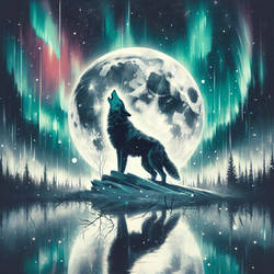 Ai Howling Wolf Moon Nature Connection2