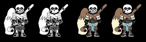 Ink Sans Battle Sprite by RamenNekoDA on DeviantArt