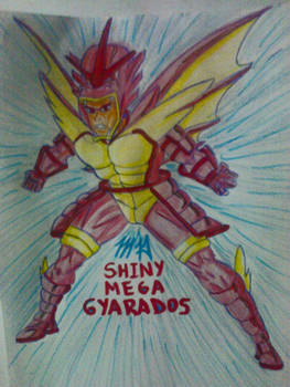 Shiny Mega Gyarados gijinka (fanart made by me)