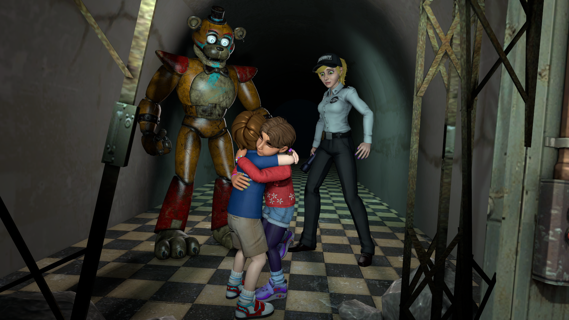 Gregory and Cassie (Fnaf ruin) by BaffledBritt on DeviantArt