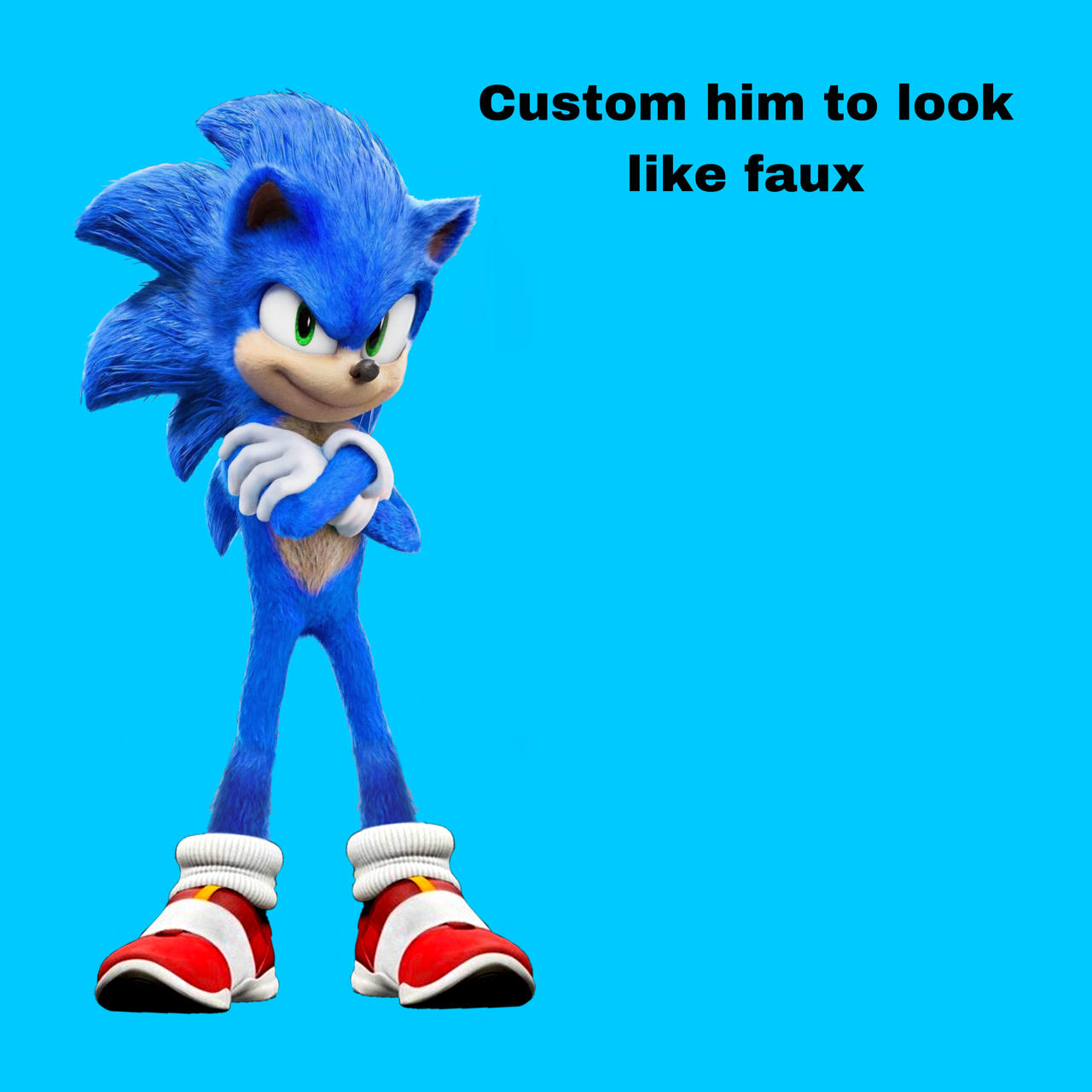 A ai generated fake Sonic by keth1991 on DeviantArt