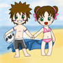 KankuTen Beach Chibis Colored