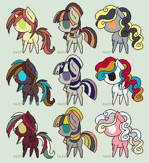 2 Point Pony Adoptables -CLOSED-