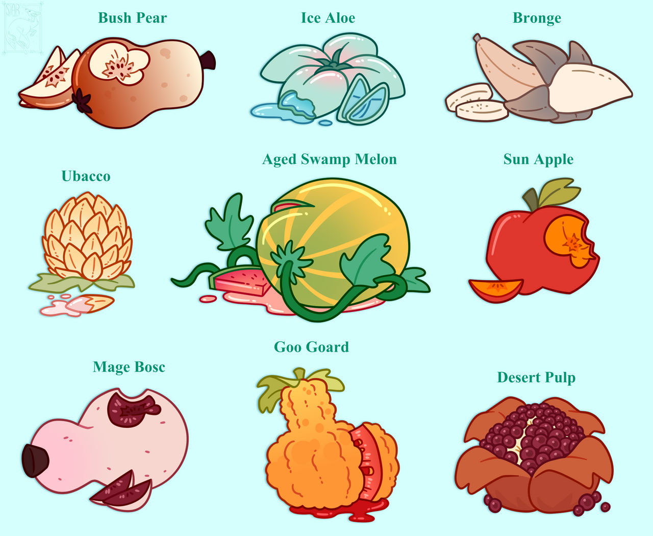 Wraithberry Fantasy Fruit Designs by Star-The-Werewolf on DeviantArt