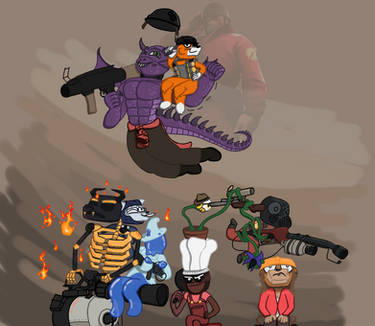 My Characters as TF2 Cast.