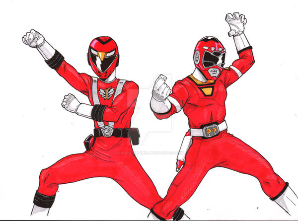 Tokutember 2109 no.16 Car: Go-On Red x Red Racer by Jason-Heichel on ...