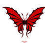 Red Black Butterfly