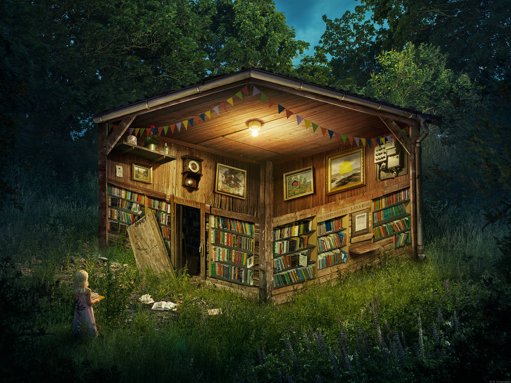 The Forest Library by alltelleringet on DeviantArt