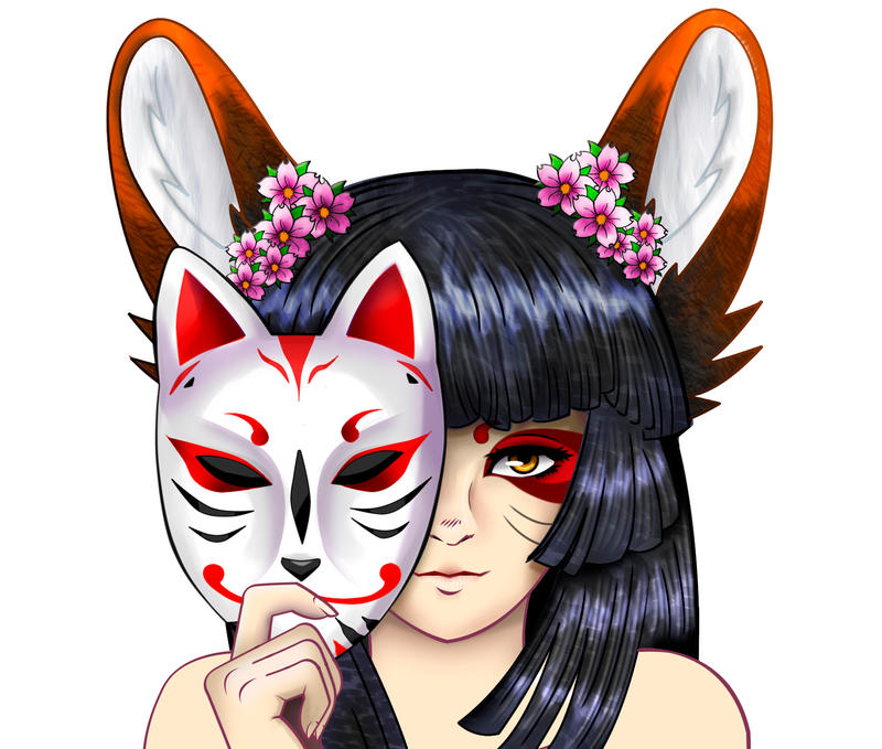 Giving color to kitsune by zahpkiel on DeviantArt