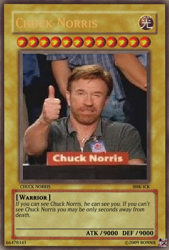 Chuck Norris Yu-Gi-Oh Card