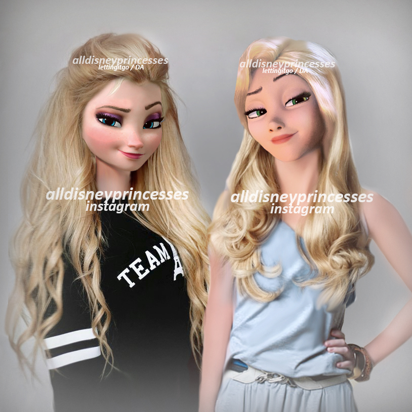 Modern Elsa, Modern Rapunzel