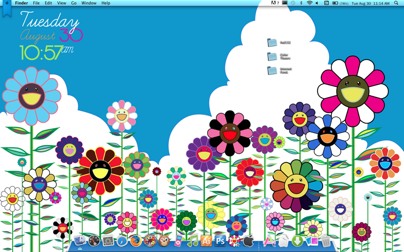 Murakami online flower wallpaper