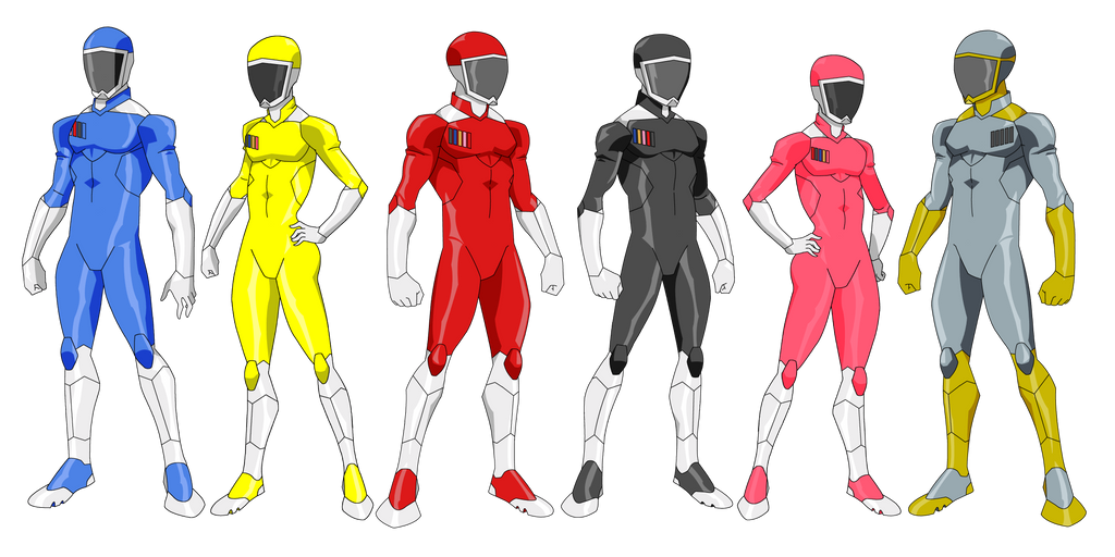 The New Power Rangers In Space: Team by ctszala on DeviantArt