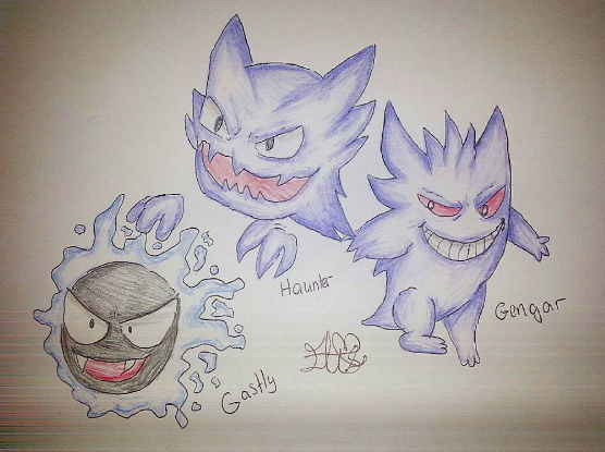 Gastley Haunter and Gengar