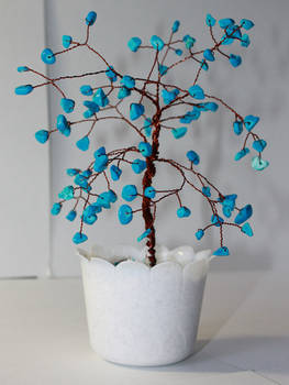 A turquoise tree
