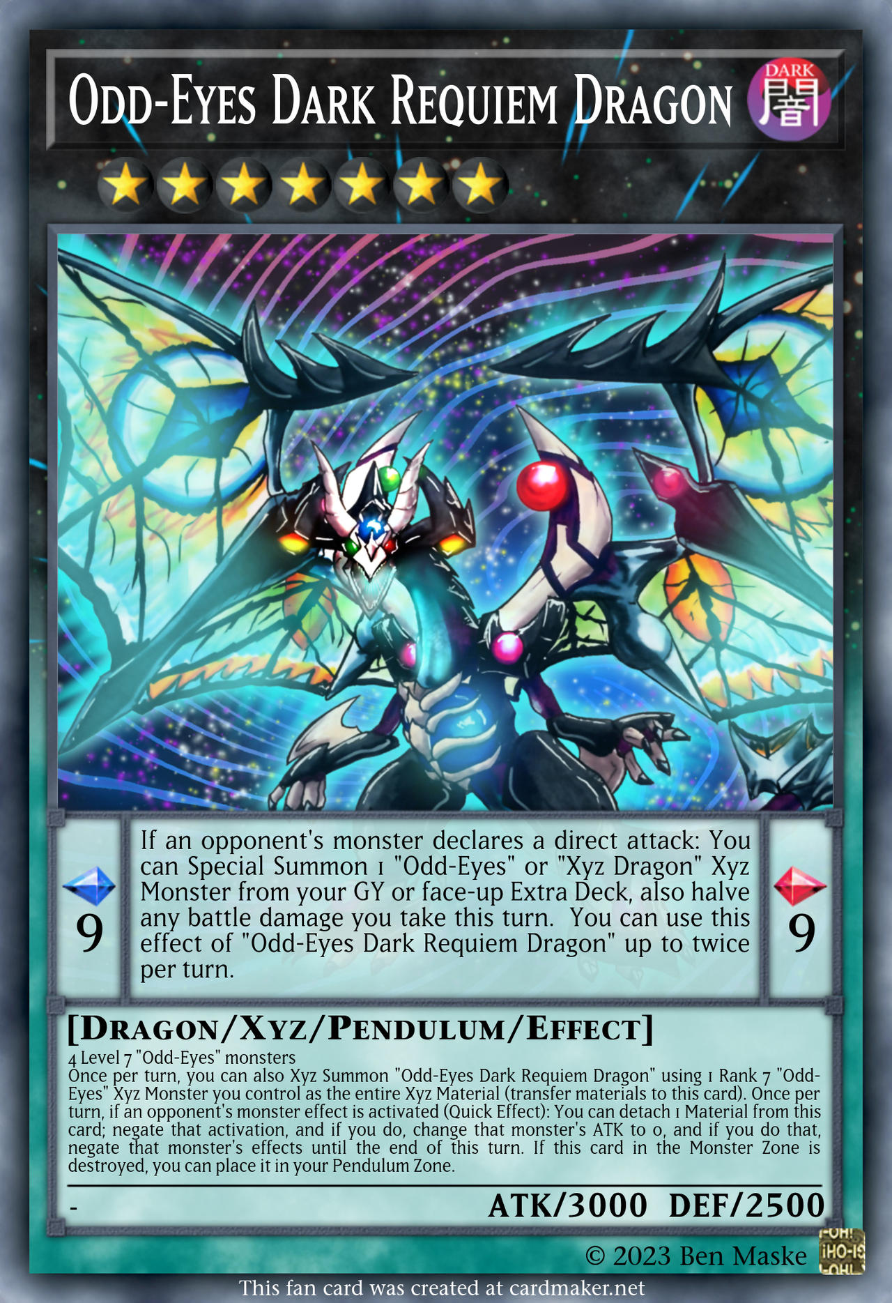 OddEyes Dark Requiem Dragon by Rongaulius on DeviantArt