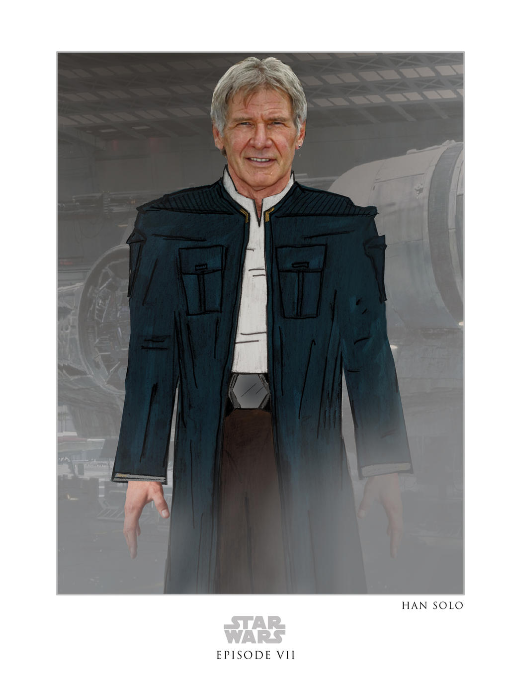 Han Solo Star Wars Episode 7 Concept Art