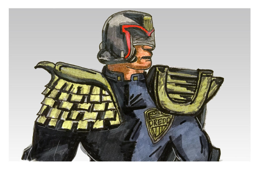 Judge Dredd Character Sketch