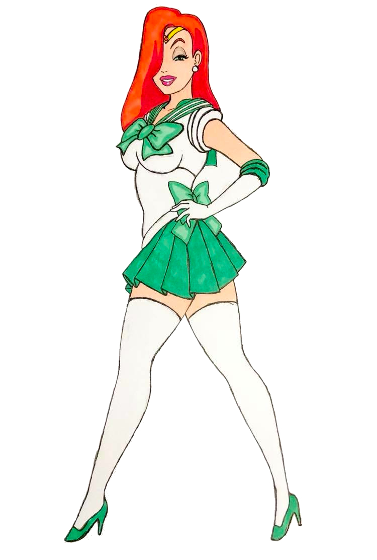 Sailor Jessica Rabbit with a bit of Poison Ivy by Slightly-Crazy-Pilot ...