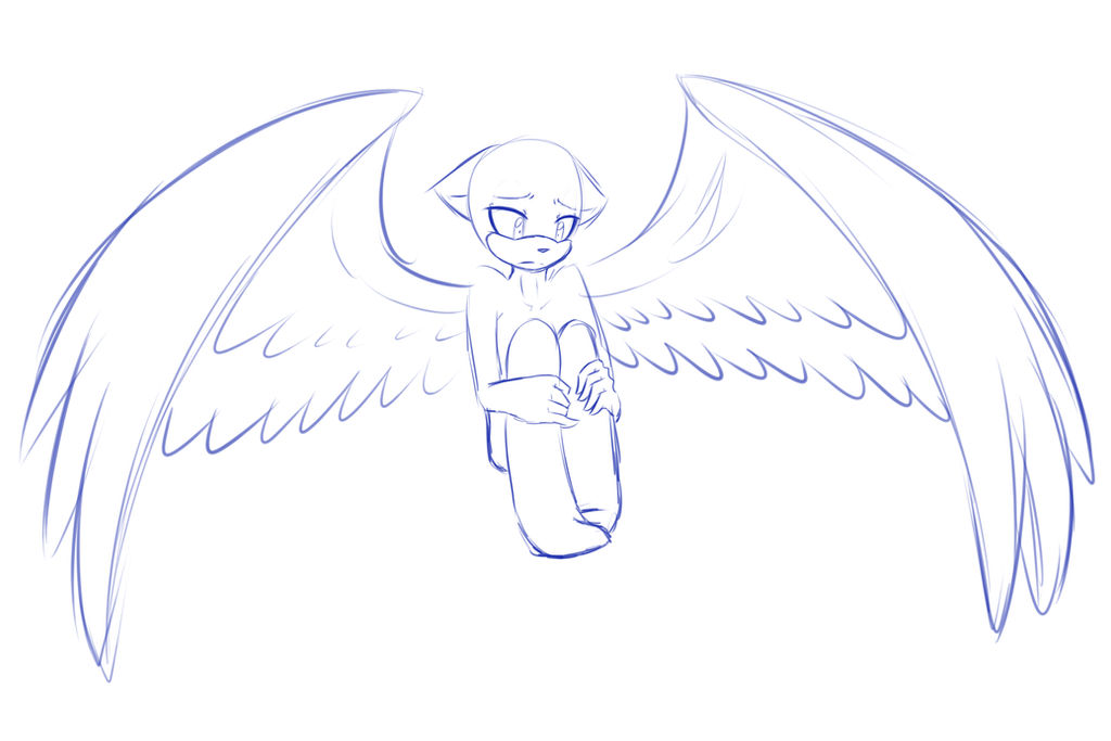 Sonic male base. Sad angel. by ApallonShinomia on DeviantArt