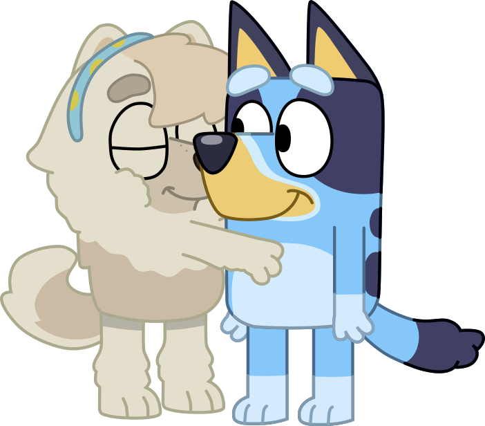 Judo hugging Bluey by kojjikko on DeviantArt