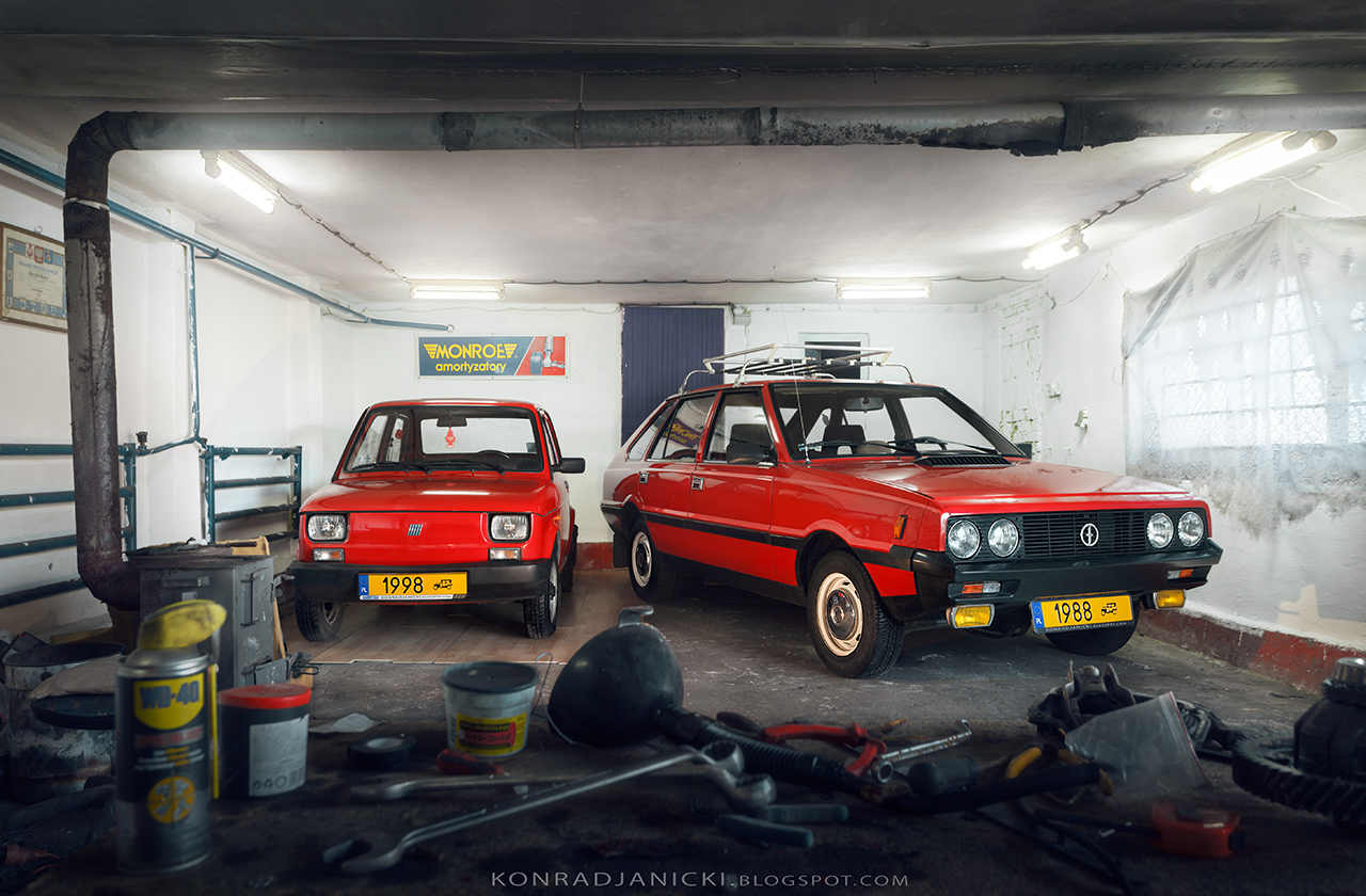 Fiat 126p Maluch and FSO Polonez