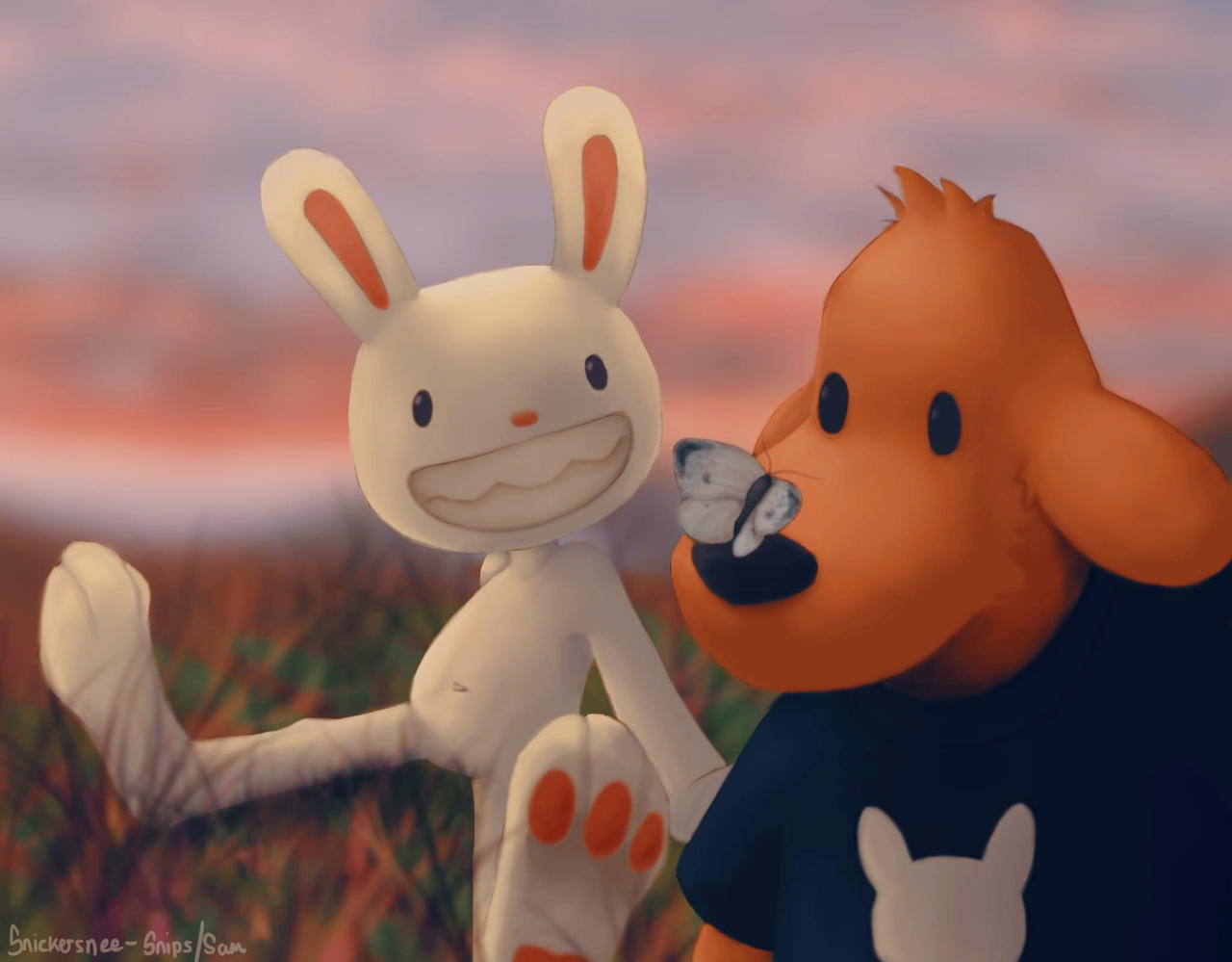Snickersnee Smol Sam and Max by snickersnee-sam on DeviantArt