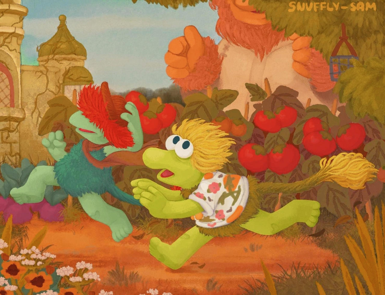 Snickersnee Wembley and Boober (in the Garden) by snickersnee-sam on DeviantArt
