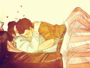 Klaine: Cuddling