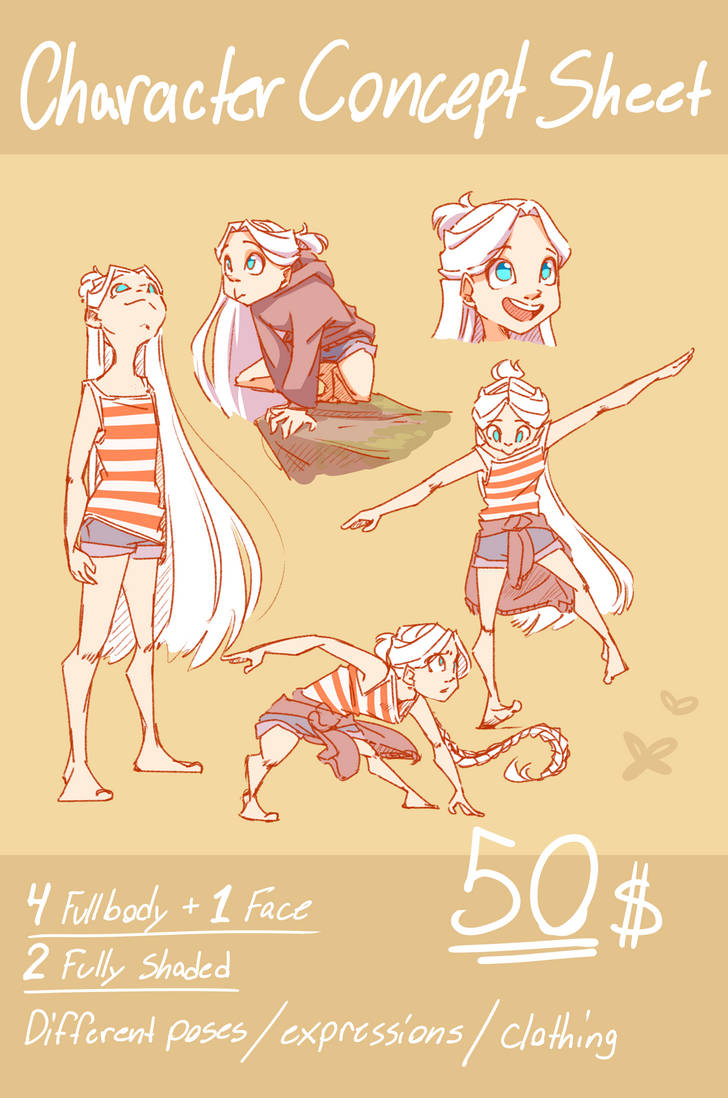 Character Concept Sheet SALE! by UntitledAnimations on DeviantArt