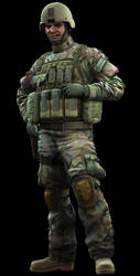 Standy render of RTI soldier