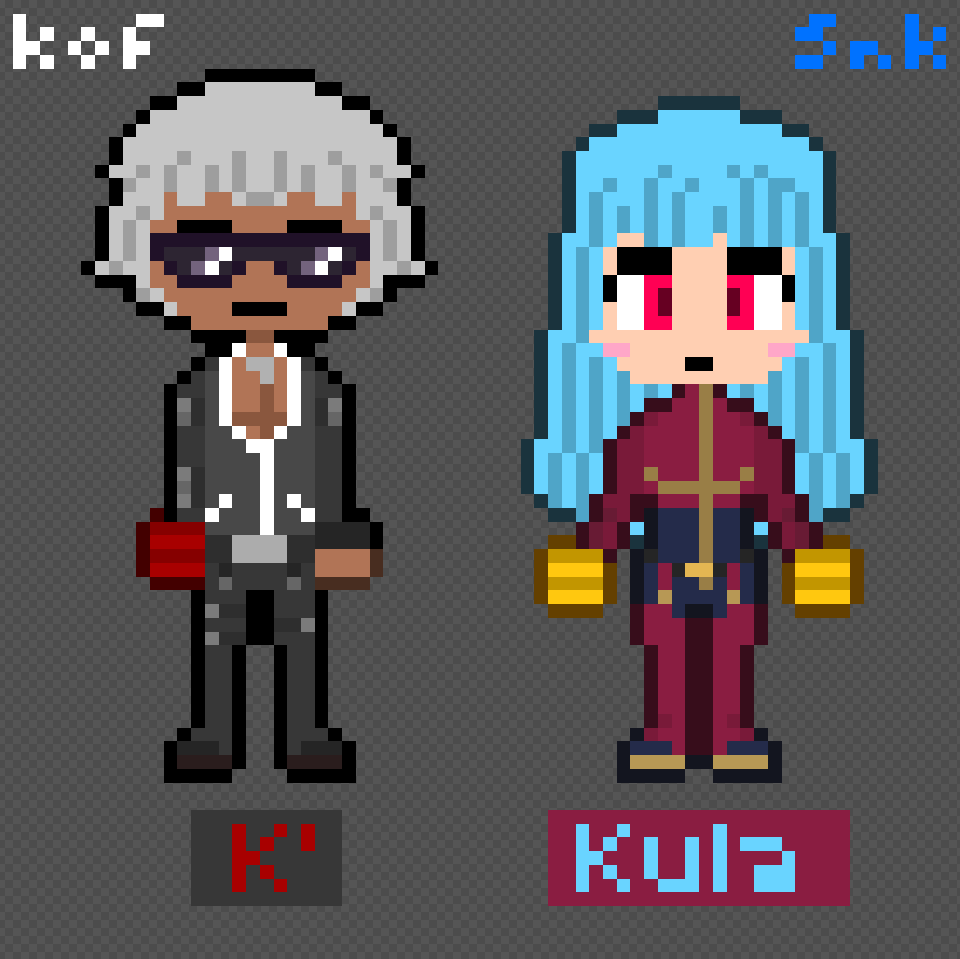 Kof R1 Sprites KOF Sprite characters: k' and kula diamond by dev64victor on DeviantArt